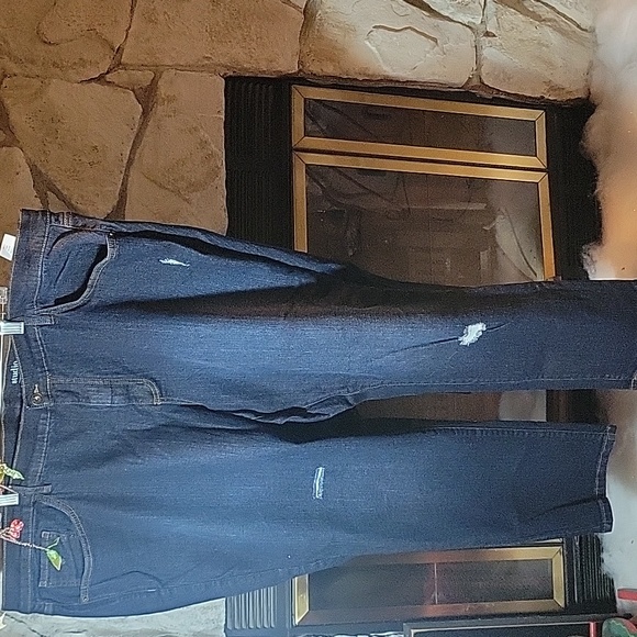 Denim Co Easy Stretch Denim Straight Leg 5 Pocket Jeans PLUS 26W - Picture 2 of 8